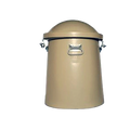 Protective Shipping Carton - Doble 11,"Tan metal shipping carton with domed lid and side latches"