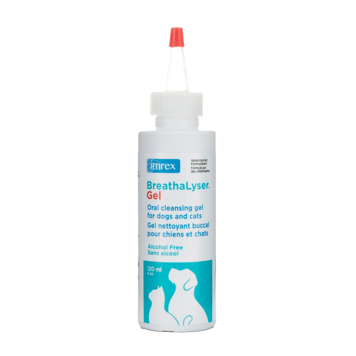 Breathalyser® Gel,"White squeeze bottle with red nozzle cap"
