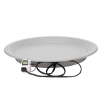The Whelping Nest,"Round gray heating pad with digital temperature controller"