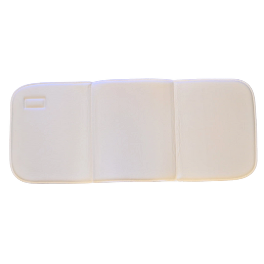 Cashel No Bow Bandage Wrap,"Cream quilted wrap pad with three stitched panels"