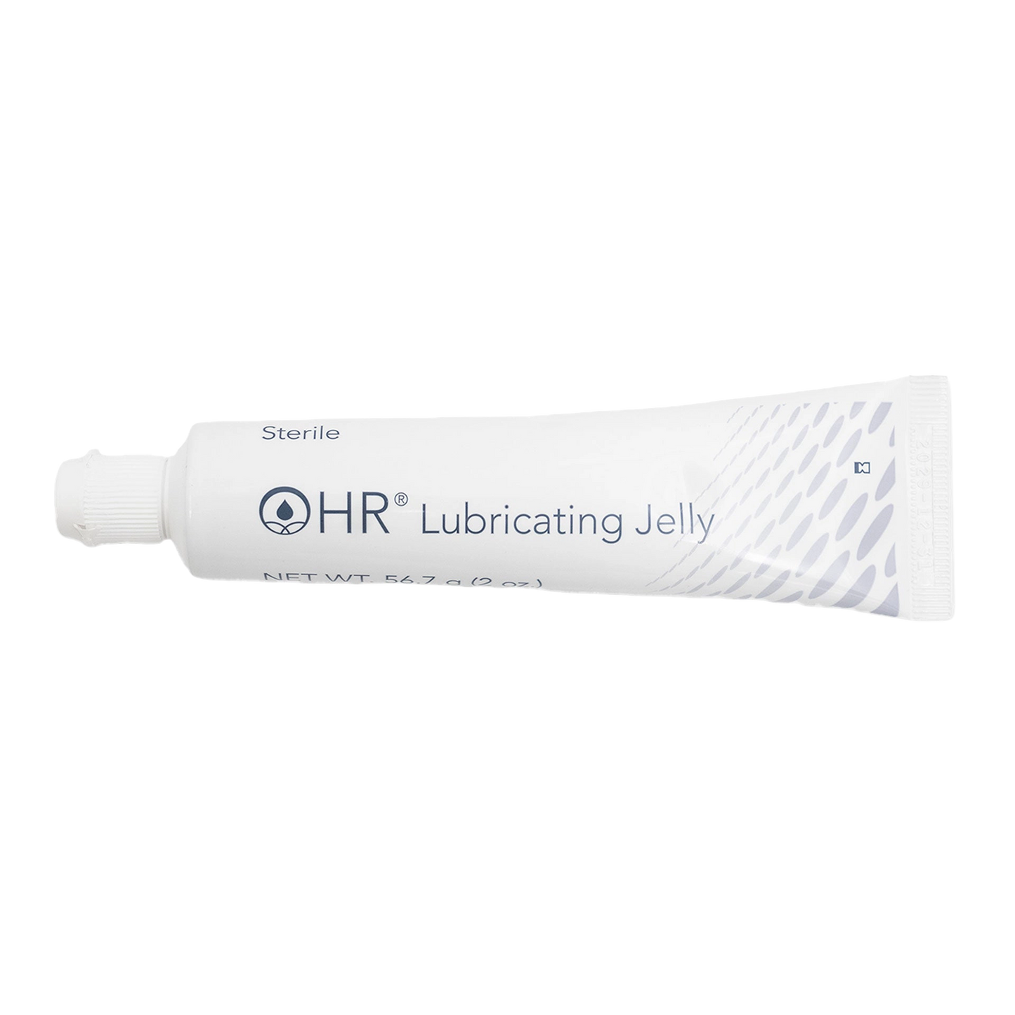 H-R Lube Sterile,"White squeeze tube with ribbed cap"