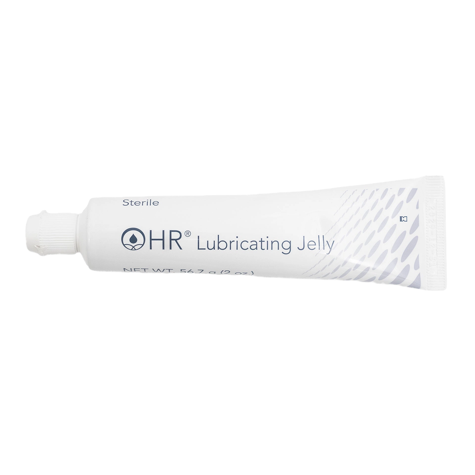 H-R Lube Sterile,"White squeeze tube with ribbed cap"