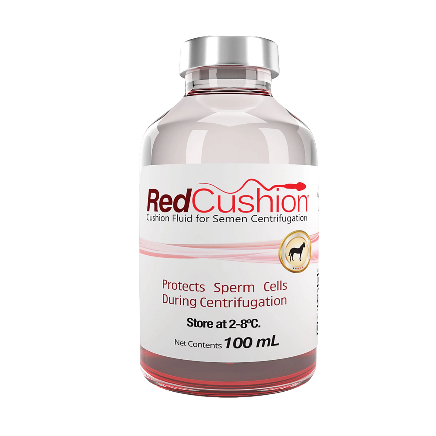 Botu Red Cushion,"Clear bottle with silver cap and red liquid"