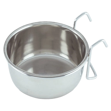 Coop Cups with Wire Hanger,"Metal cup with attached wire hanger"