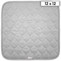 Puppywarmer Incubator Pee Pad,"Gray quilted square pee pad"