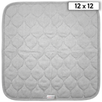 Puppywarmer Incubator Pee Pad,"Gray quilted square pee pad"