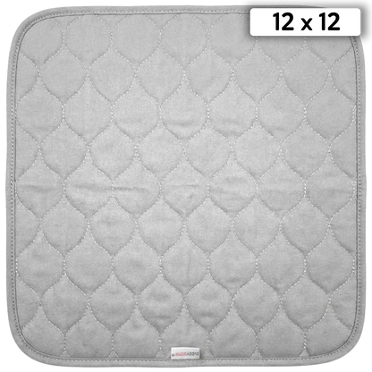 Puppywarmer Incubator Pee Pad,"Gray quilted square pee pad"
