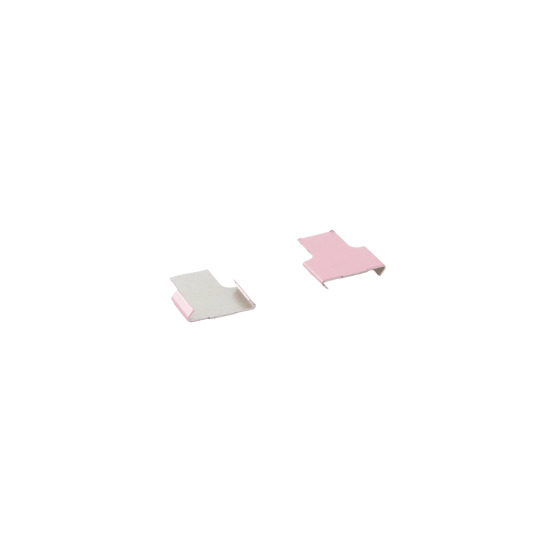 Cane Tabs,"Two cane tabs with pink and white ends"