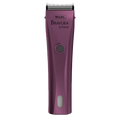 Wahl® Bravura® Lithium Ion Clipper,"Purple clipper front view with metal blade"