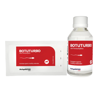 BotuSemen Turbo,"Bottle and foil sachet with red labels"