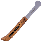 Aaronco Magna Carder Stripping Knife,"Wood-handled stripping knife with rounded metal blade"