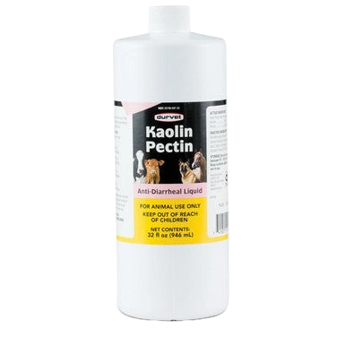 Kaolin Pectin Anti-Diarrheal Liquid,"White bottle with yellow label"