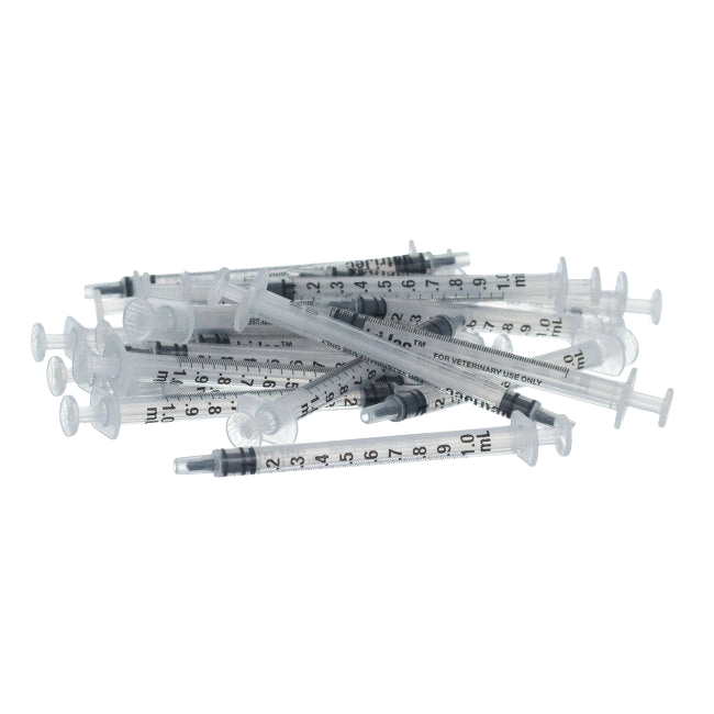 Small Syringes without Needles,"Pile of clear syringes without needles"