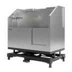 Dog Grooming Electric Tub with Sliding Door by Waggz,"Stainless steel grooming tub with sliding front door and sprayer"