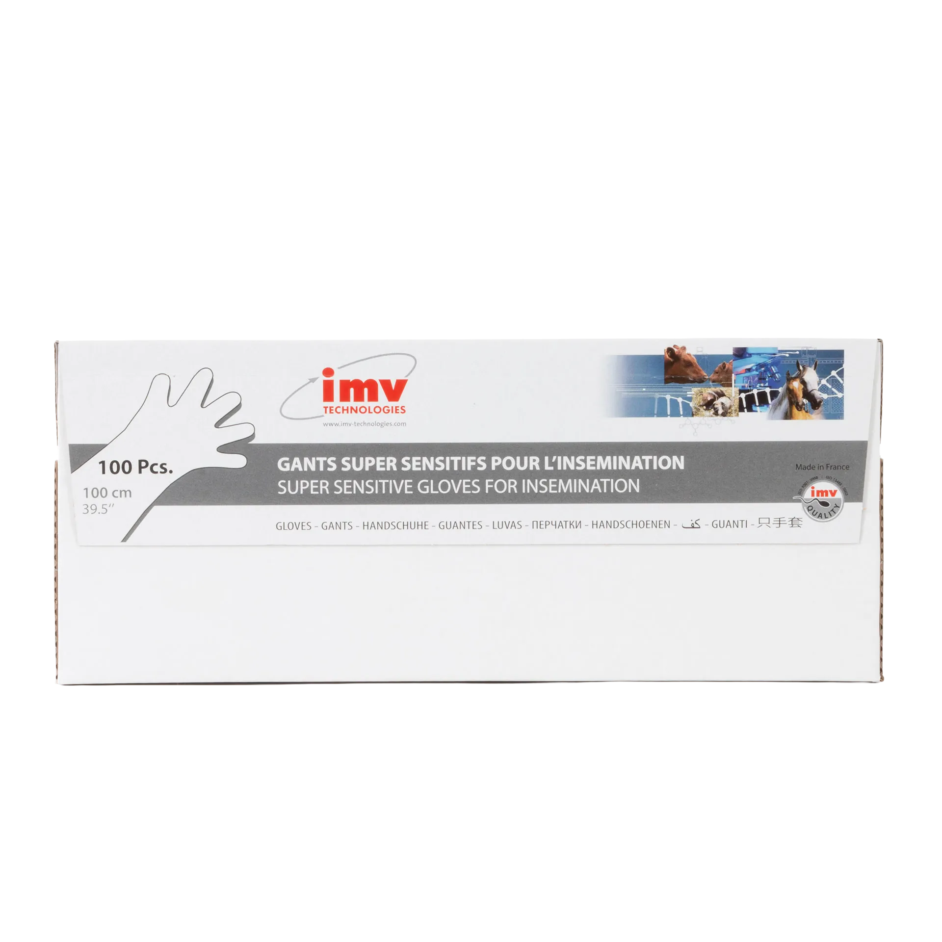 Super Soft Clear OB Sleeves,"Long rectangular glove box with glove outline on front"