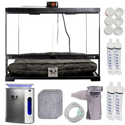 Puppywarmer Bundles,"Warming unit with enclosure, bottles, nebulizer, tubing, pads, and bowls"