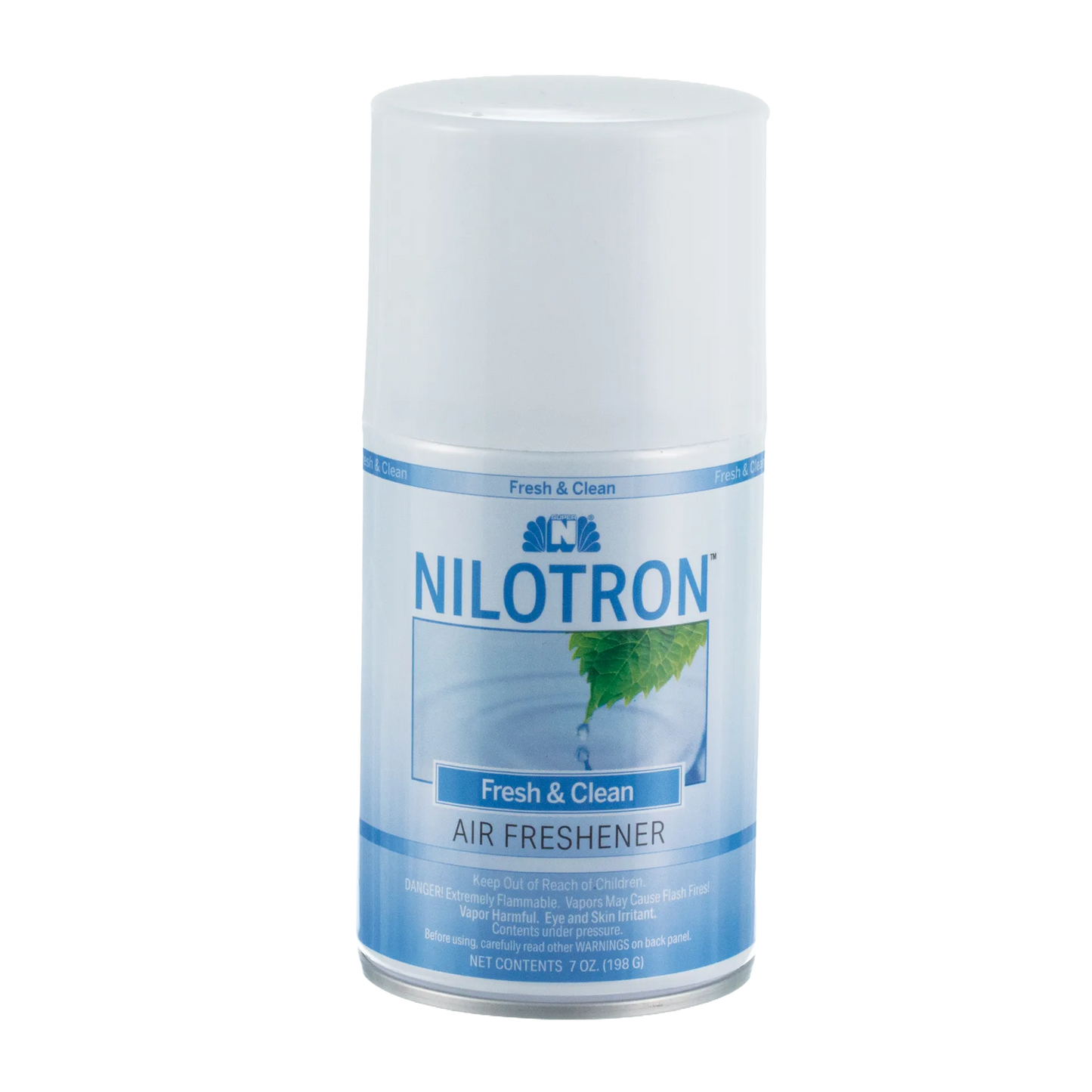 Nilodor Nilotron™ Designer Aerosols,"Blue aerosol can with white cap"