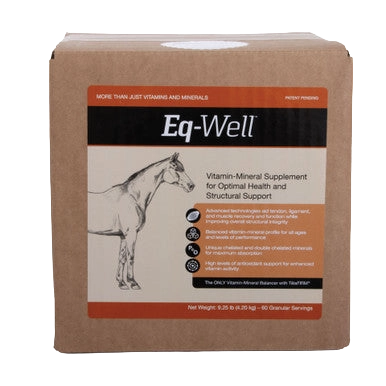 Eq-Well™,"Brown product box with front label and horse illustration"