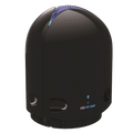 Airfree® Air Purifier,"Black dome-shaped purifier with blue top accent"