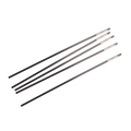 Straw, Radiated,"Bundle of long black plastic straws"