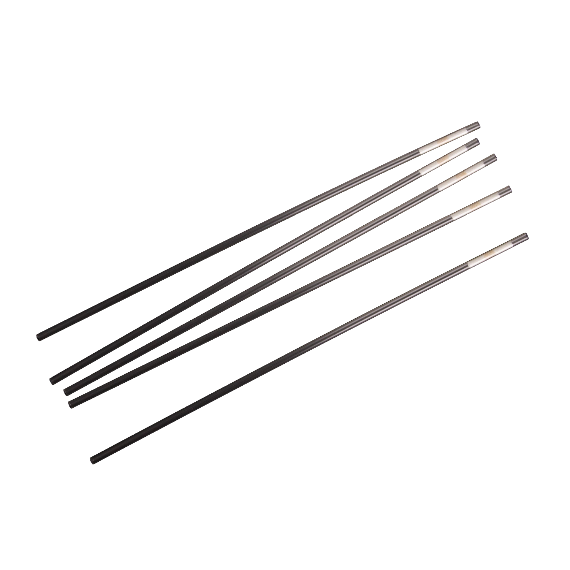 Straw, Radiated,"Bundle of long black plastic straws"