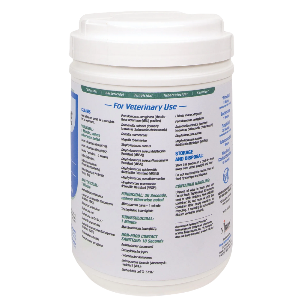 Rescue®  Disinfectant Cleaner,"White canister with flip-top lid and printed label"