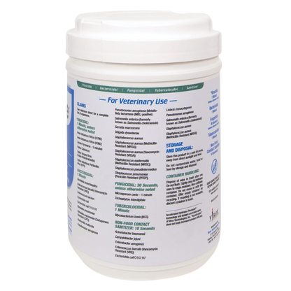 Rescue®  Disinfectant Cleaner,"White canister with flip-top lid and printed label"
