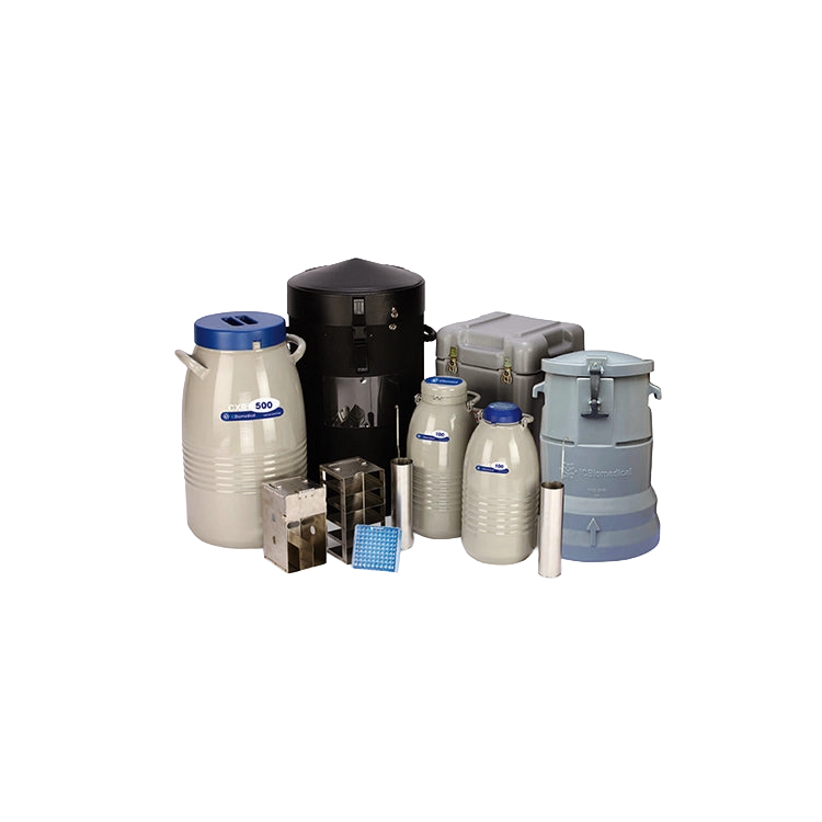 CX Series- Vapor Shippers,"Vapor shipper container with canisters and metal racks"