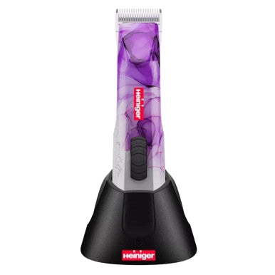 Special Edition Opal Cordless Clipper and Free Blade,"Purple cordless clipper in black charging base"