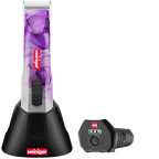 Special Edition Opal Cordless Clipper and Free Blade,"Purple marbled cordless clipper in charging dock with battery pack"