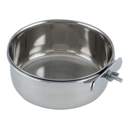 Coop Cups with Bolt Clamp,"Stainless steel cup with side bolt clamp"