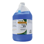 Chlorhexidine Solution,"One-gallon jug with handle, white cap, and blue liquid"