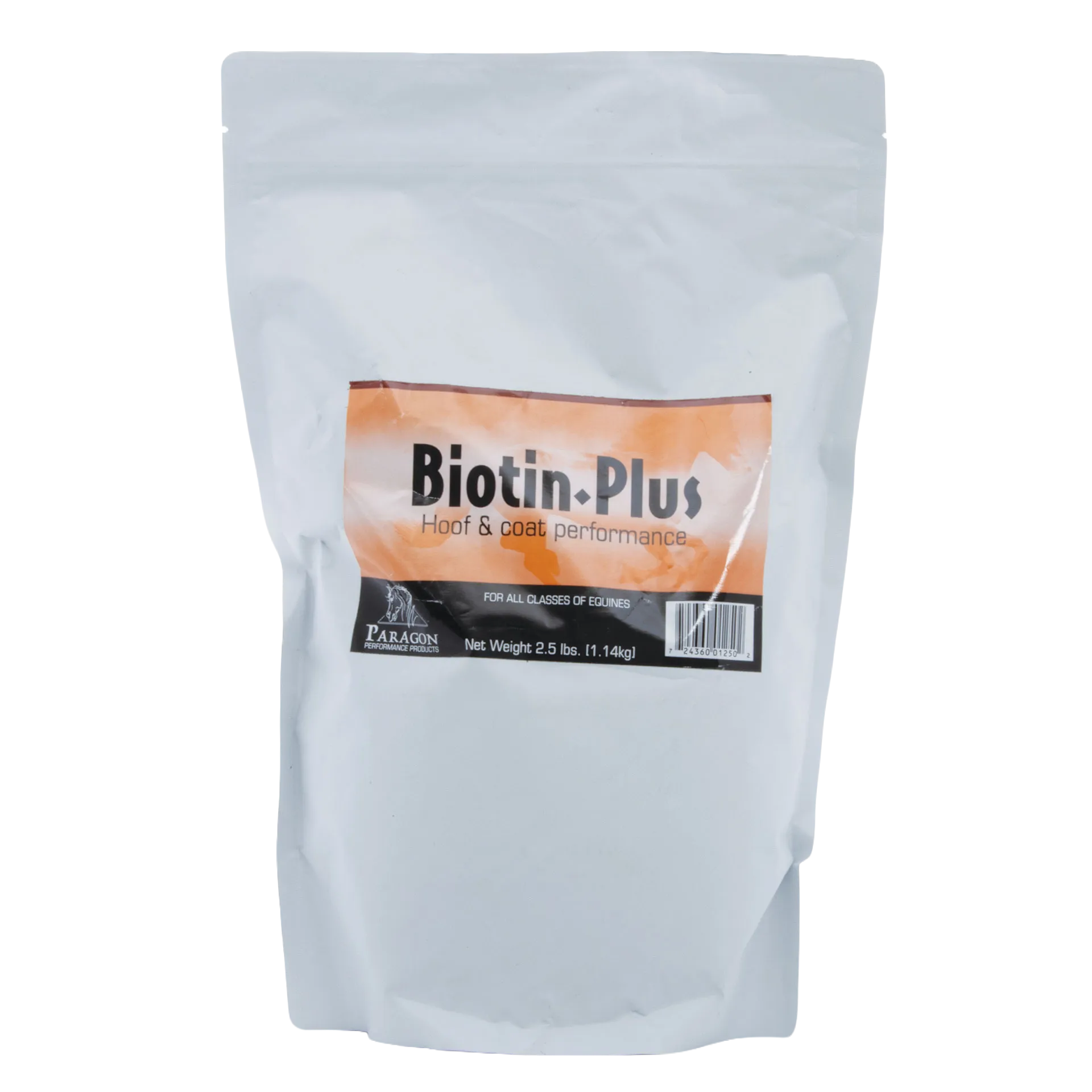 Biotin Plus Hoof & Coat Performance for Horses,"White stand-up pouch with front label"
