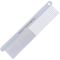 Aaronco 8"" Hi-Top Medium Coarse Honeycomb","White wide-tooth comb with handle"