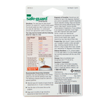 Safe-Guard® Canine Dewormer for Dogs,"Back of pouch package with dosage chart and barcode"