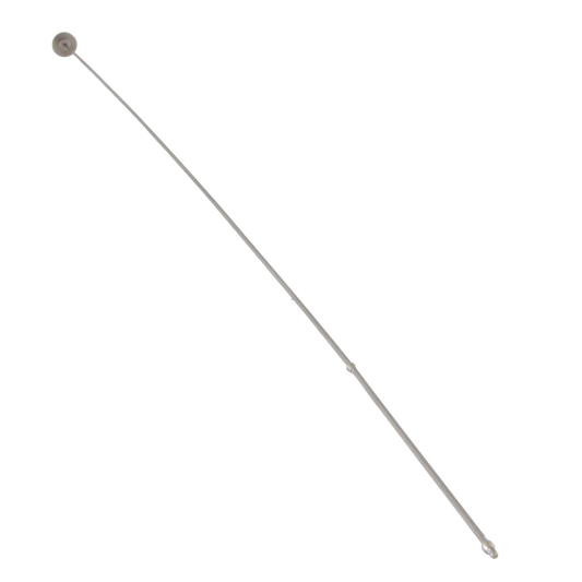 Stylet, Flexible,"Long flexible metal stylet with rounded tip"