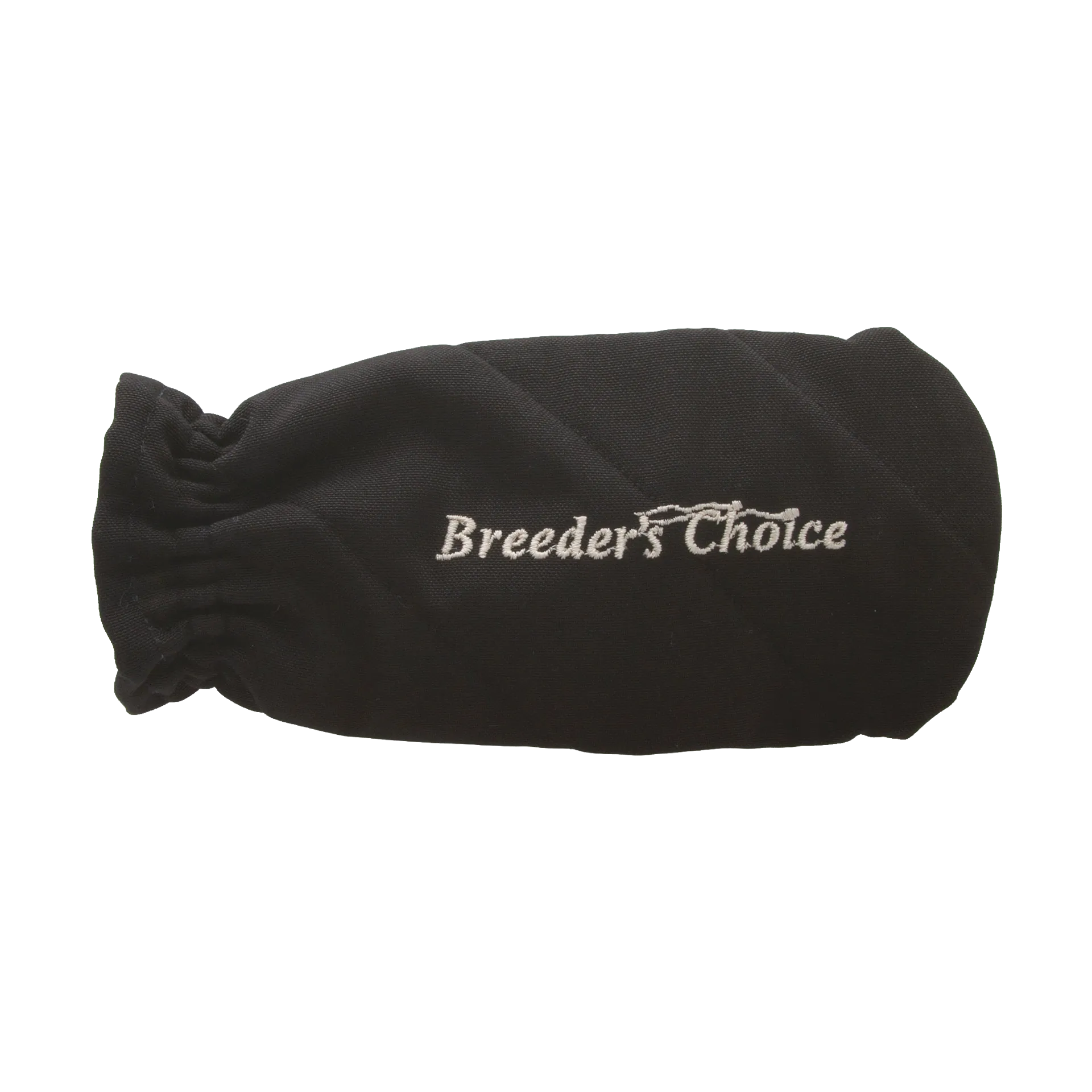 Breeder's Choice Collection Bottle Cover,"Black quilted bottle cover with gathered opening"