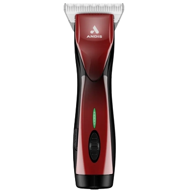 Pulse ZR II Red Clipper #30W by Andis,"Red cordless clipper with silver blade"