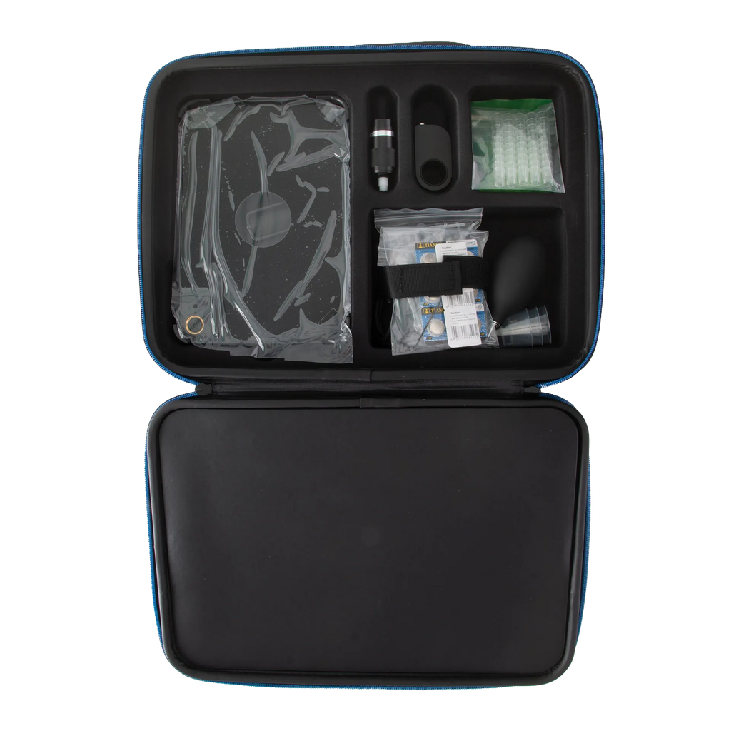 iSperm Semen Analyzer,"Open carrying case with analyzer, eyepiece, pipette tips, and accessories"