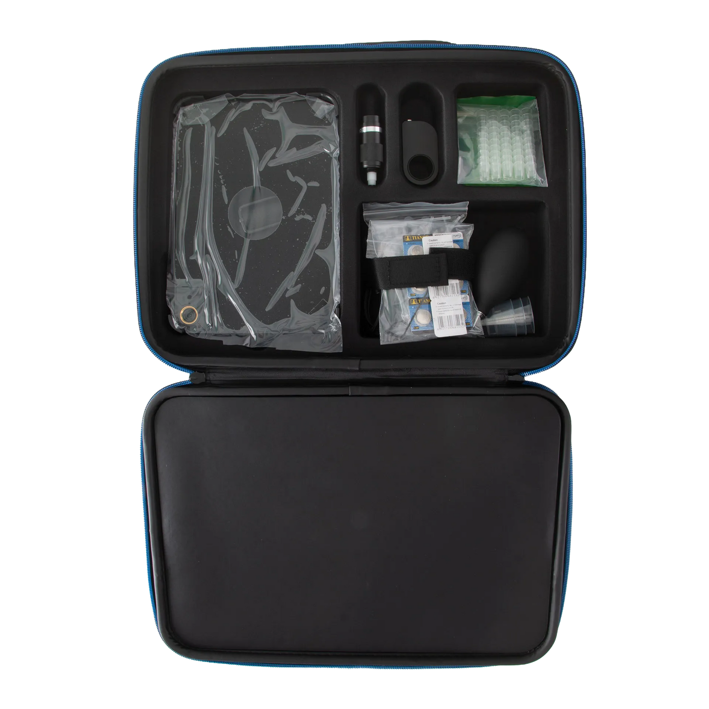 iSperm Semen Analyzer,"Open carrying case with analyzer, eyepiece, pipette tips, and accessories"