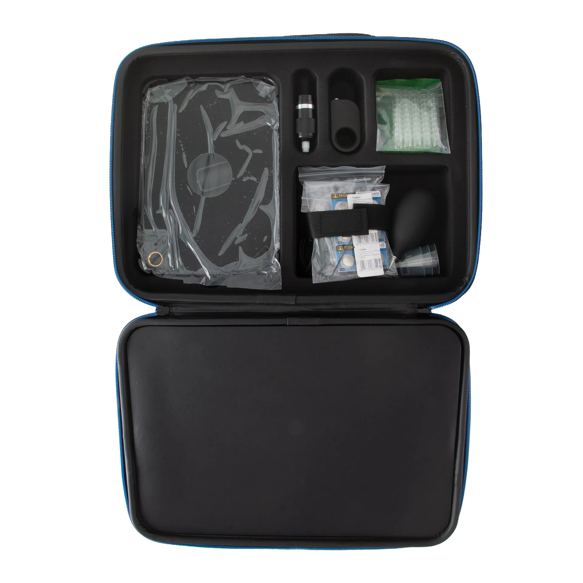 iSperm Semen Analyzer,"Open carrying case with analyzer, eyepiece, pipette tips, and accessories"
