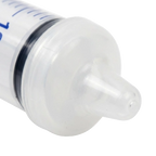 Puppywamer Latchons Syringe Nipple Feeders,"Close-up of clear syringe nipple tip"
