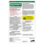 Advantage™ II for Dogs,"Back of flea treatment box with usage instructions"