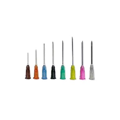 Hypodermic Needle,"Assorted needles with color-coded hubs"