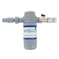 Wysiwash® Sanitizing System,"Gray hose-end canister with metal spray nozzle attachment"