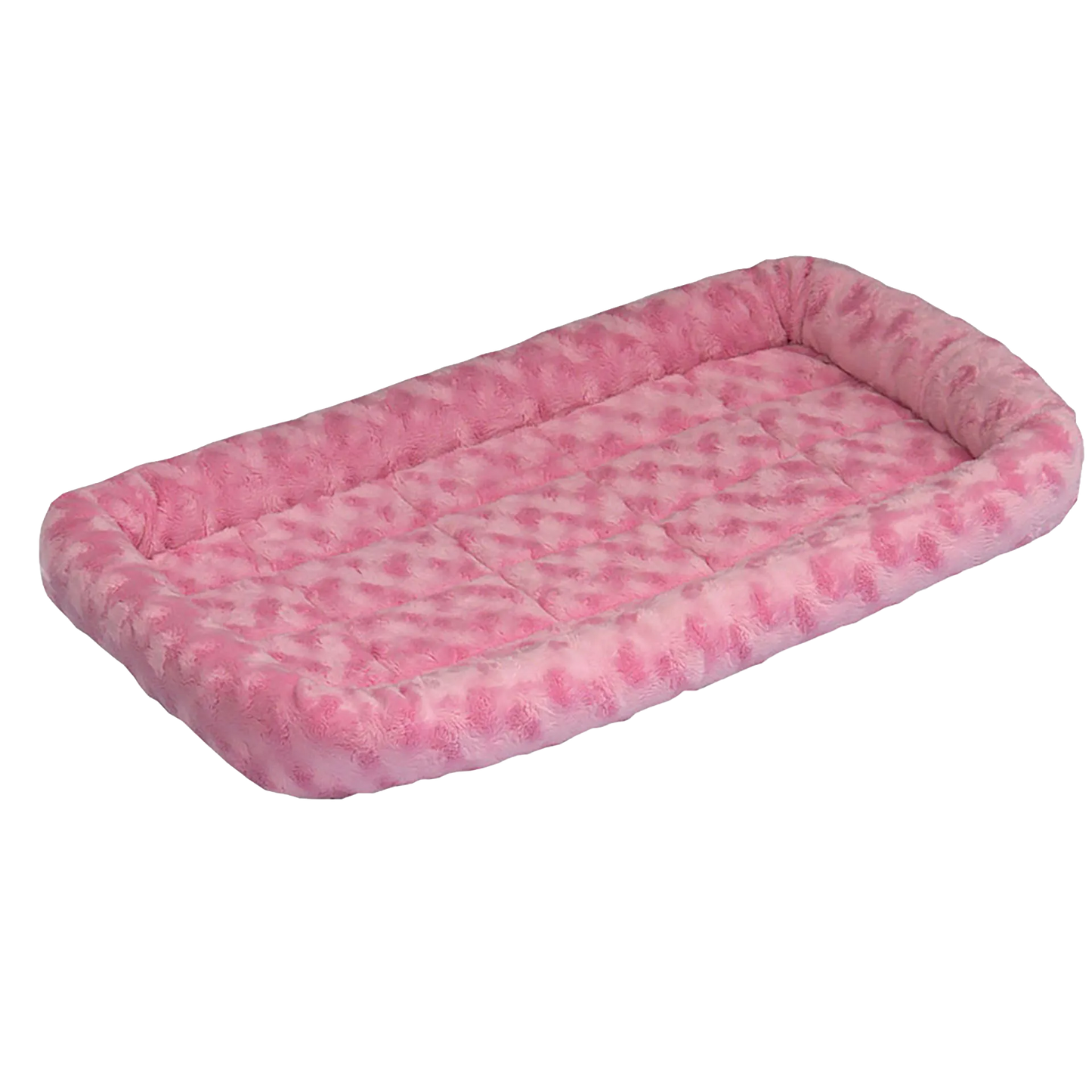 Quiet Time Pet Beds,"Pink rectangular pet bed with raised bolstered sides"