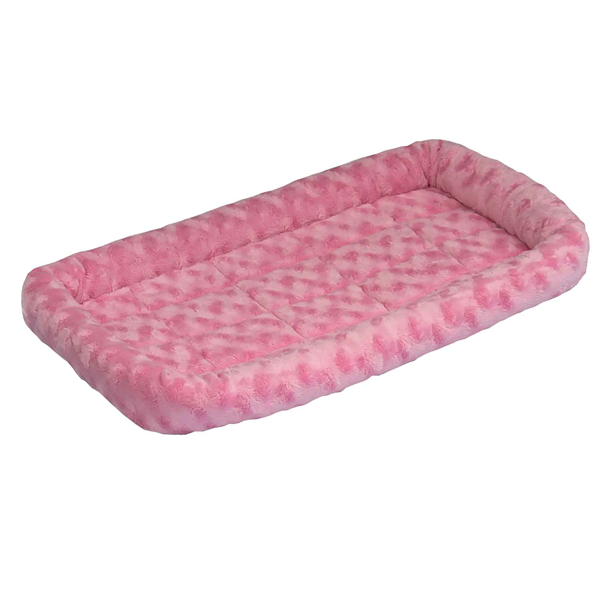 Quiet Time Pet Beds,"Pink rectangular pet bed with raised bolstered sides"