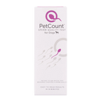 PetCount™,"Tall white product box with pink sperm graphic"