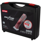 Opal Xtend Vet Edition Cordless Clipper with 40 blade and Two Batteries,"Black carrying case with clipper image on front"