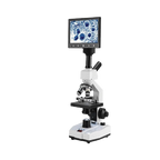 SS-MICROTEMP Heated Stage Microscope with LCD Screen,"Microscope with mounted LCD display showing magnified cells"